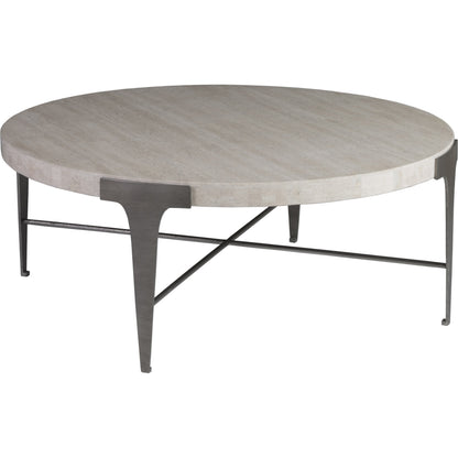 Cachet Cocktail Table by Artistica Home in silver leaf. Made from unique in a transitional style.