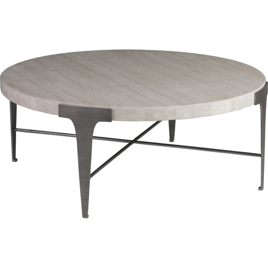 Cachet Cocktail Table by Artistica Home in silver leaf. Made from unique in a transitional style.