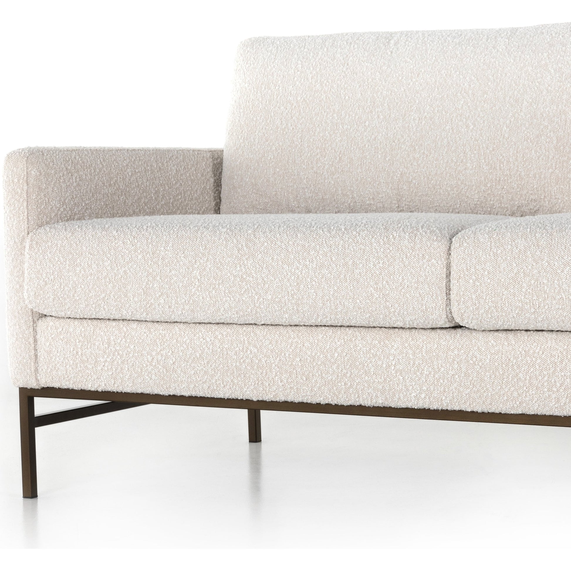 Vanna Sofa by Four Hands. Made from 95% polyester, 5% acrylic, iron, 100% polyester in a modern style.