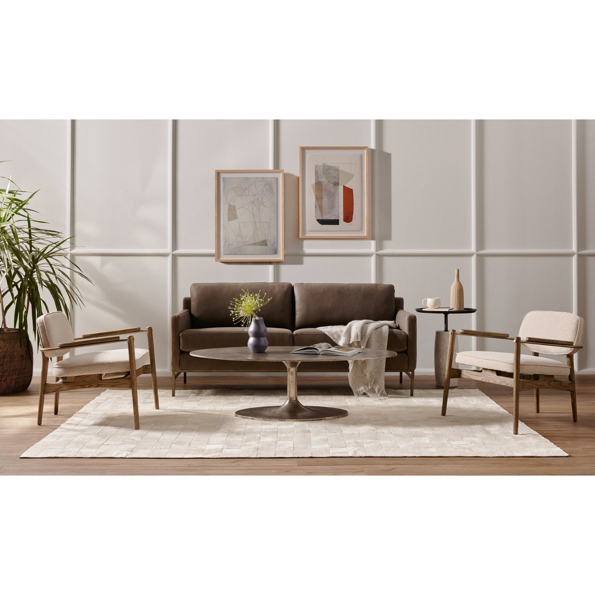 Vanna Sofa by Four Hands. Made from 95% polyester, 5% acrylic, iron, 100% polyester in a modern style.