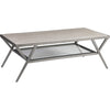 Ribbed Silver Leaf, White