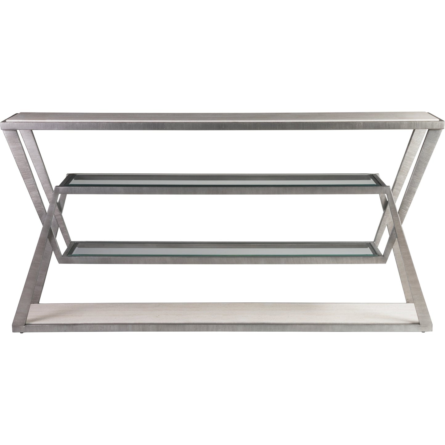 002 SI-1962862 | Additional Silo | Adamo Console by Artistica Home in silver leaf. Made from unique in a modern style.