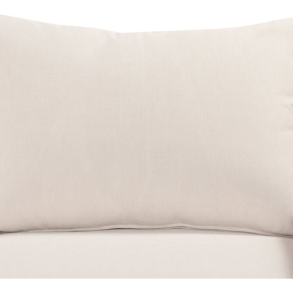 Rosen Outdoor Sofa by Four Hands in lakin oat, natural eucalyptus fsc, natural rope. Made from 100% olefin, solid fsc®-certified eucalyptus, 98% polypropylene, 2% polyester in a coastal style.