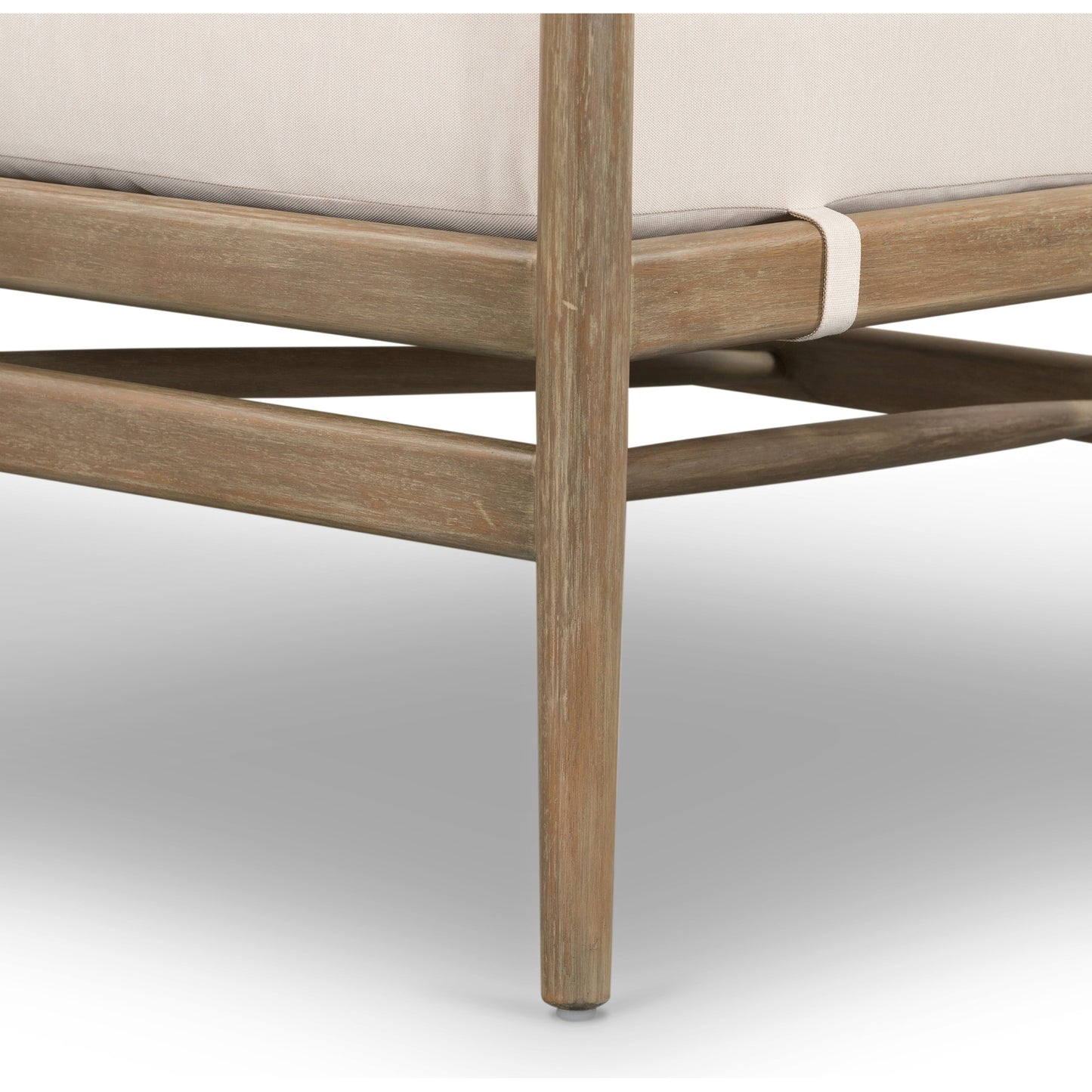 012 SI-1716558 | Additional Silo | Rosen Outdoor Chair by Four Hands in lakin oat. Made from 100% olefin, solid fsc®-certified eucalyptus, 98% polypropylene, 2% polyester in a coastal style.