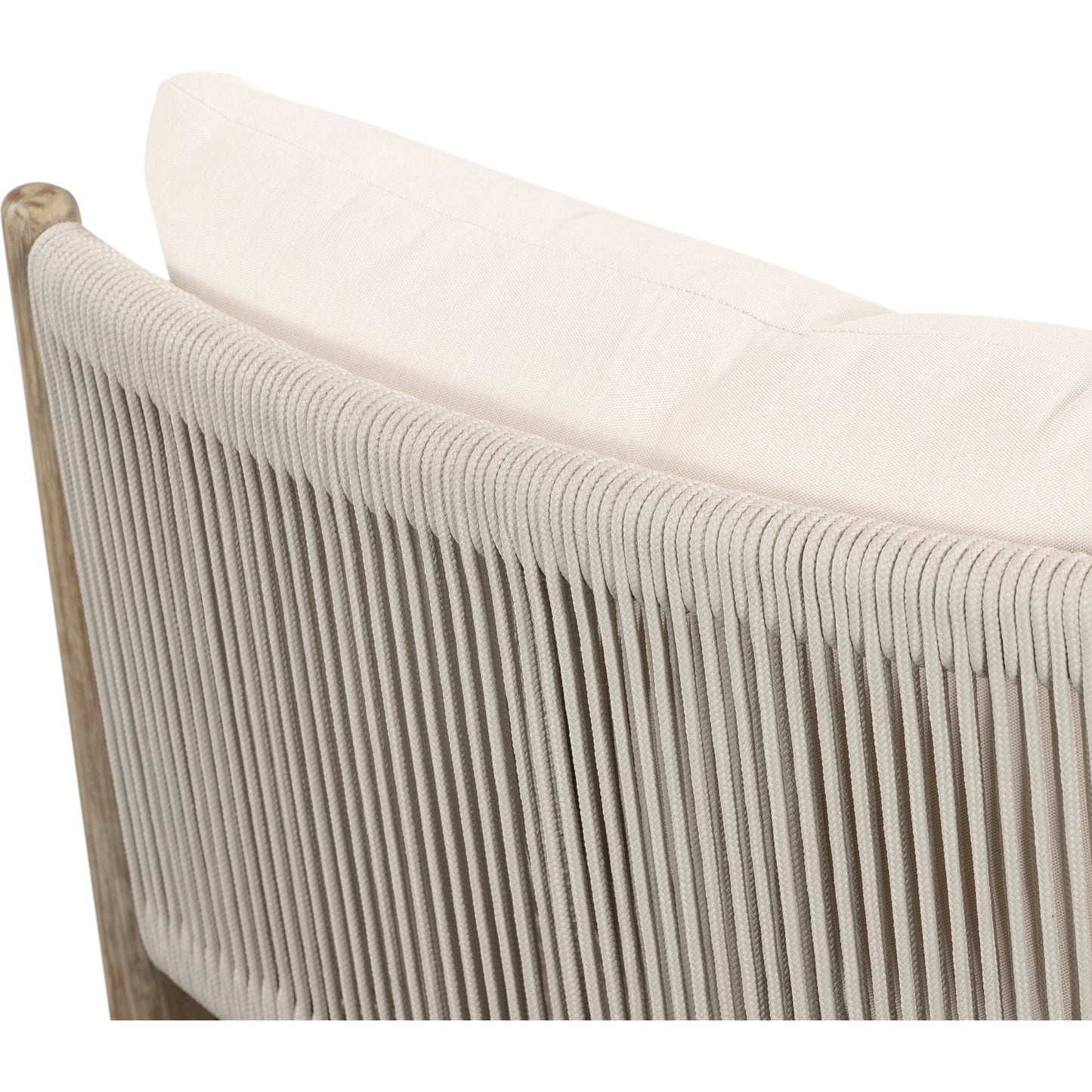 013 SI-1716558 | Additional Silo | Rosen Outdoor Chair by Four Hands in lakin oat. Made from 100% olefin, solid fsc®-certified eucalyptus, 98% polypropylene, 2% polyester in a coastal style.