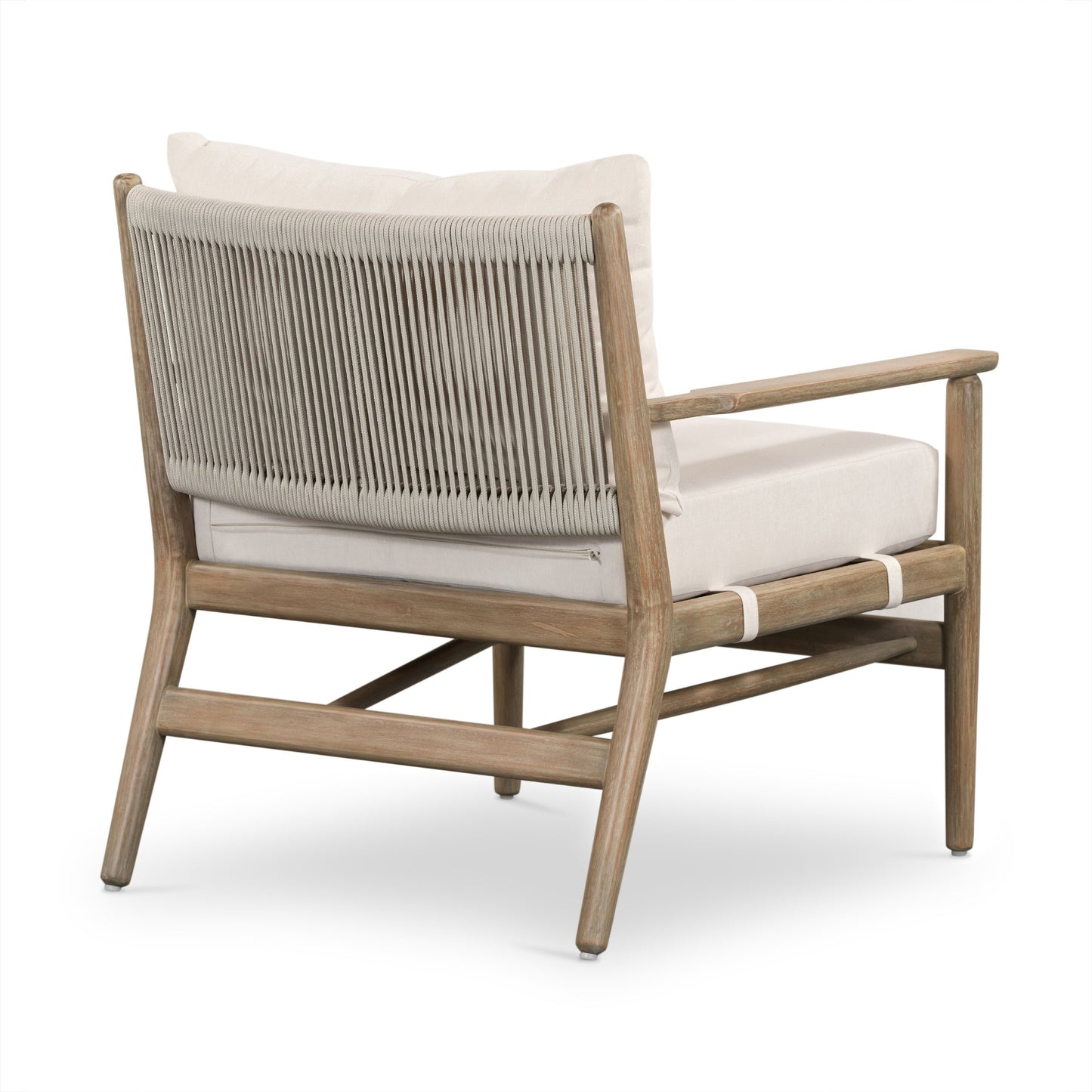 002 SI-1716558 | Additional Silo | Rosen Outdoor Chair by Four Hands in lakin oat. Made from 100% olefin, solid fsc®-certified eucalyptus, 98% polypropylene, 2% polyester in a coastal style.