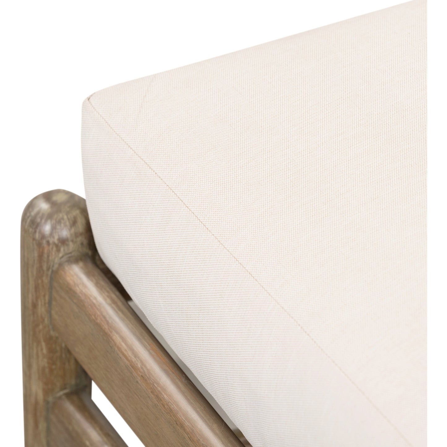 009 SI-1716559 | Additional Silo | Rosen Outdoor Chaise by Four Hands in lakin oat, natural eucalyptus fsc, natural rope. Made from 100% olefin, solid fsc®-certified eucalyptus, 98% polypropylene, 2% polyester in a coastal style.