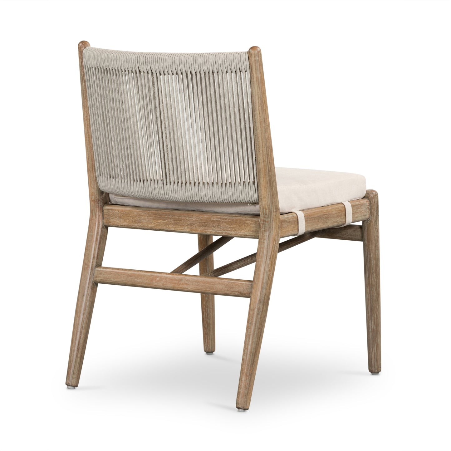 002 SI-1716562 | Additional Silo | Rosen Outdoor Dining Chair by Four Hands in lakin oat. Made from 100% olefin, solid fsc®-certified eucalyptus, 98% polypropylene, 2% polyester in a coastal style.