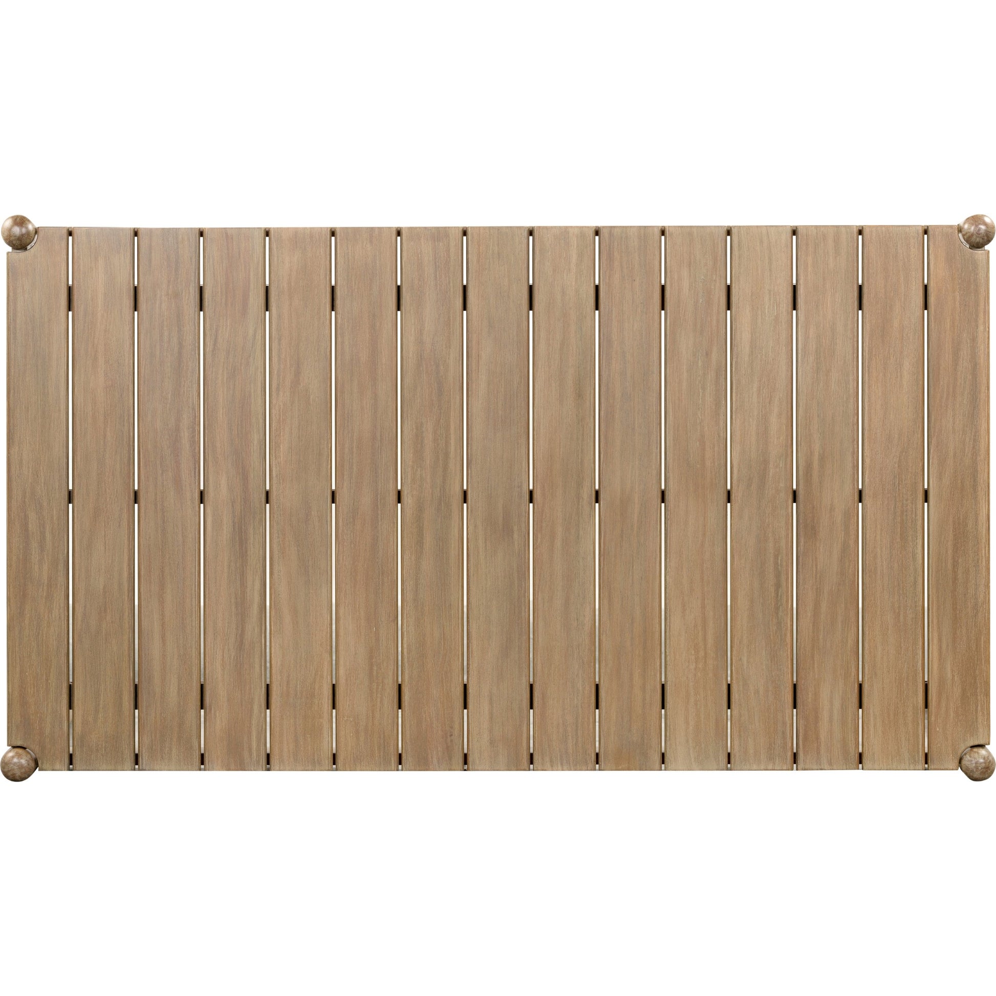 Rosen Outdoor Dining Table by Four Hands in natural eucalyptus. Made from solid fsc®-certified eucalyptus in a modern style.