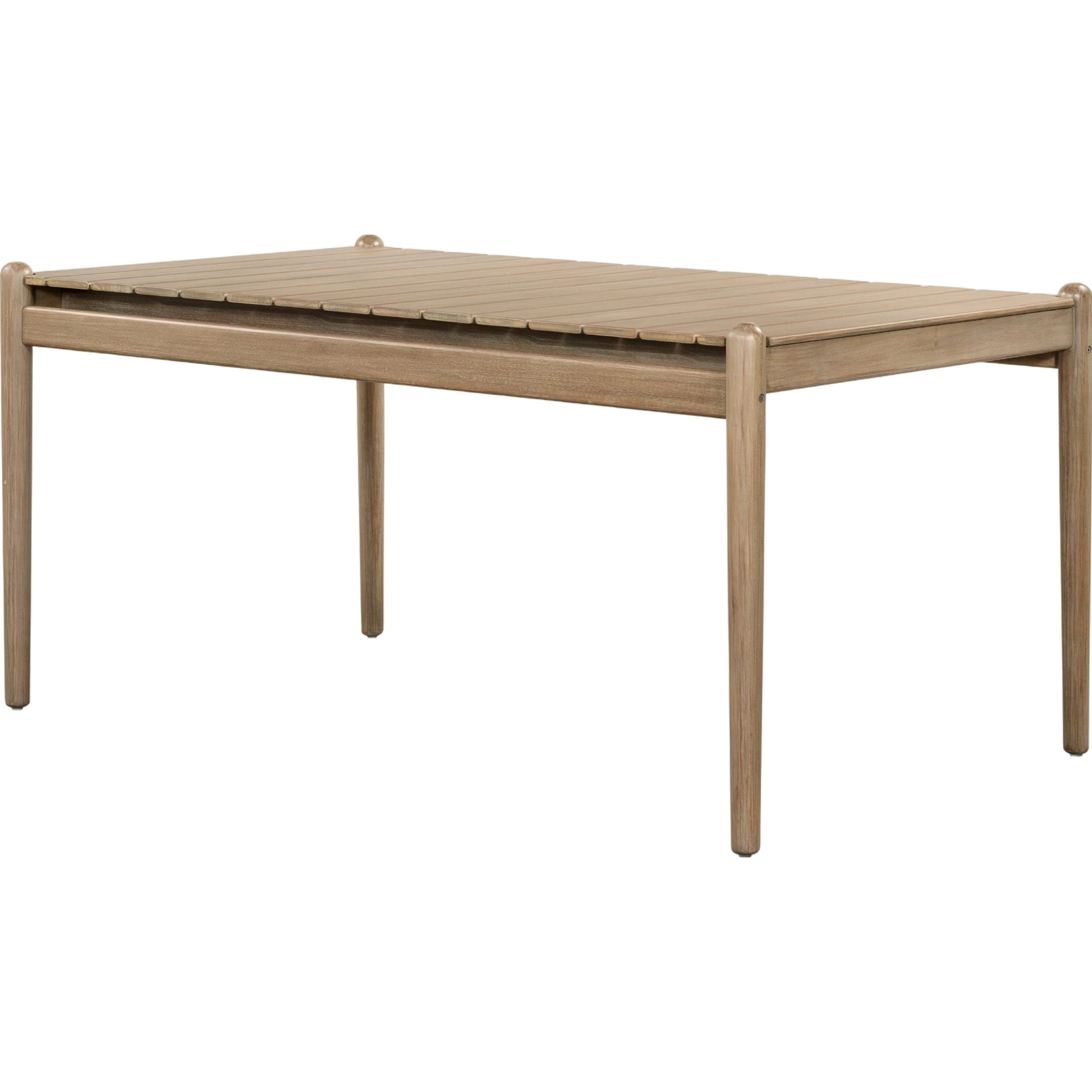 Rosen Outdoor Dining Table by Four Hands in natural eucalyptus. Made from solid fsc®-certified eucalyptus in a modern style.