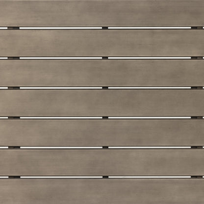 Rosen Outdoor Dining Table by Four Hands in natural eucalyptus. Made from solid fsc®-certified eucalyptus in a modern style.