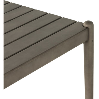 Rosen Outdoor Dining Table by Four Hands in natural eucalyptus. Made from solid fsc®-certified eucalyptus in a modern style.