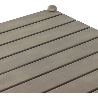 Rosen Outdoor Dining Table by Four Hands in natural eucalyptus. Made from solid fsc®-certified eucalyptus in a modern style.