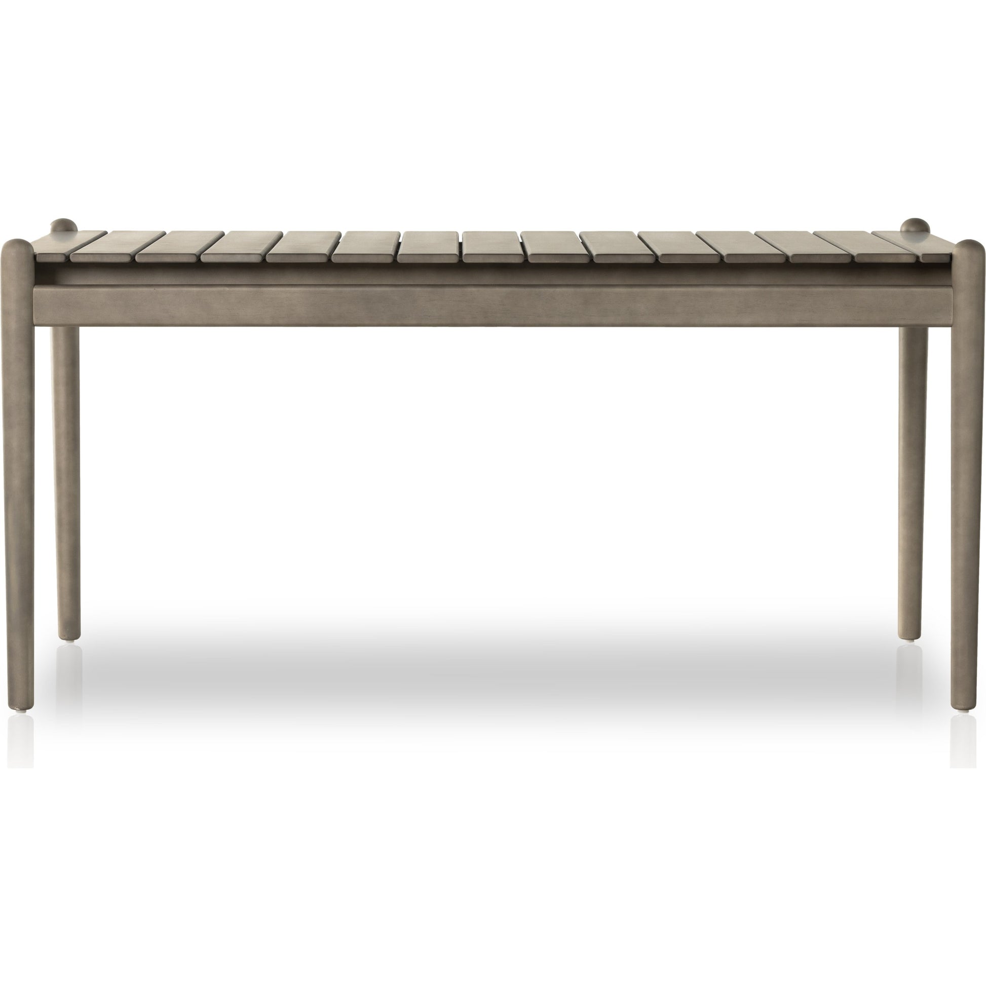 Rosen Outdoor Dining Table by Four Hands in natural eucalyptus. Made from solid fsc®-certified eucalyptus in a modern style.