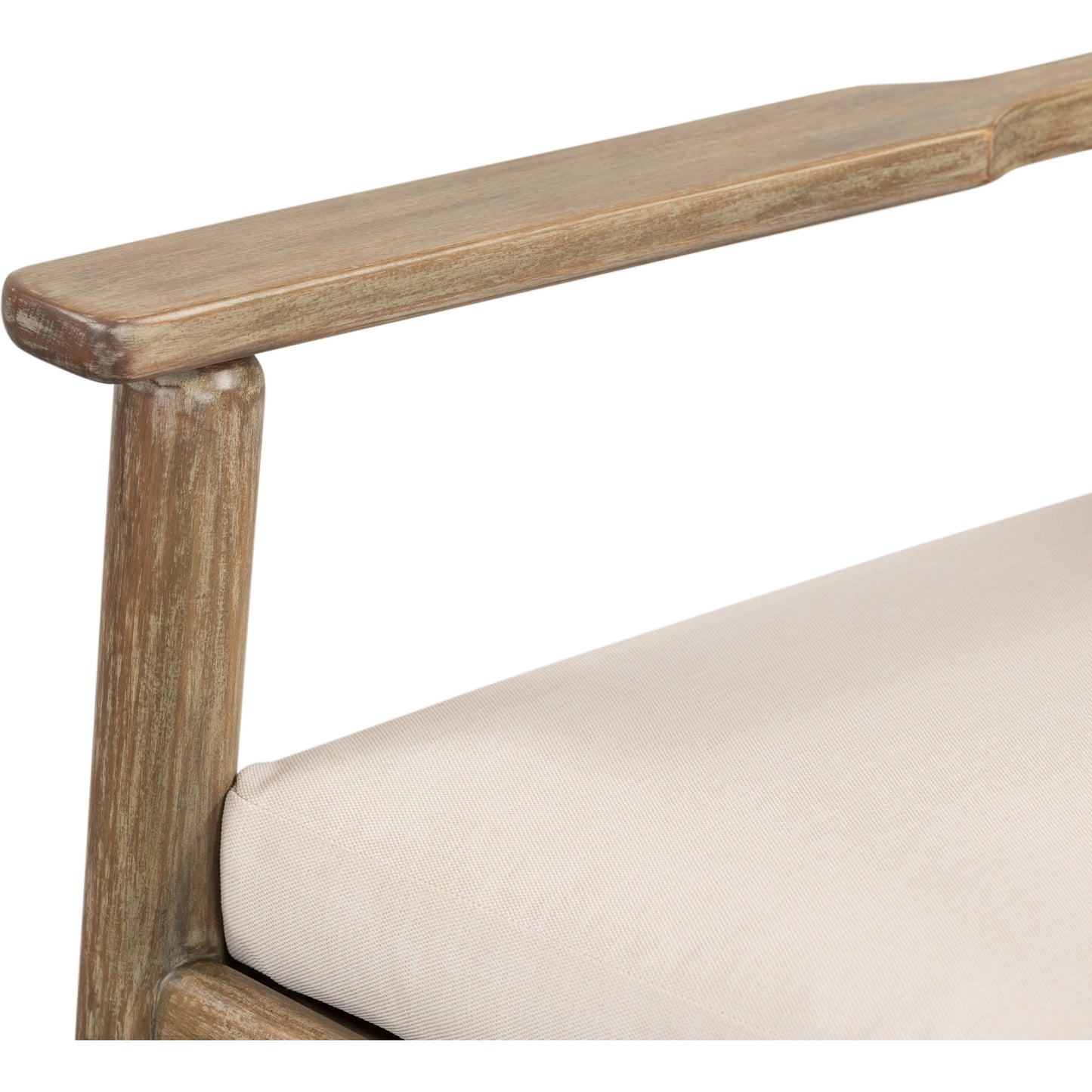 009 SI-1716561 | Additional Silo | Rosen Outdoor Dining Armchair by Four Hands in natural rope, lakin oat and natural eucalyptus. Made from 100% olefin, solid fsc®-certified eucalyptus, 98% polypropylene, 2% polyester in a coastal style.