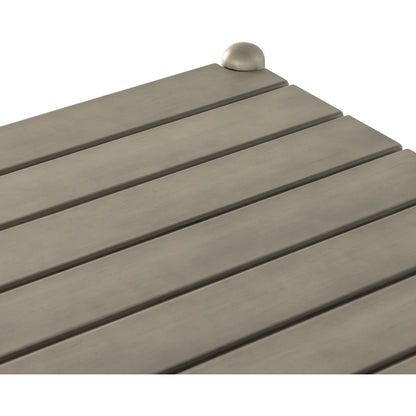 Rosen Outdoor Dining Table by Four Hands in natural eucalyptus. Made from solid fsc®-certified eucalyptus in a modern style.