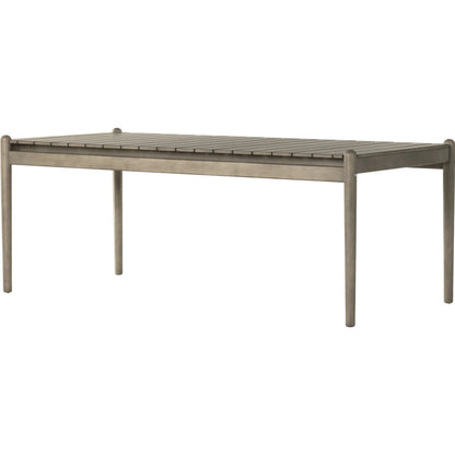 Rosen Outdoor Dining Table by Four Hands in natural eucalyptus. Made from solid fsc®-certified eucalyptus in a modern style.