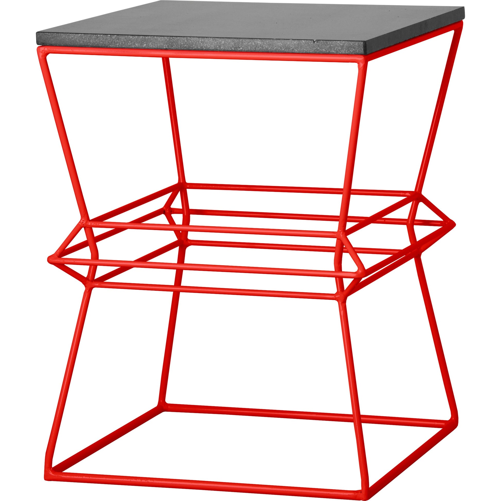 Vector Metal Stool by Emissary in red. Made from unique in a modern style.