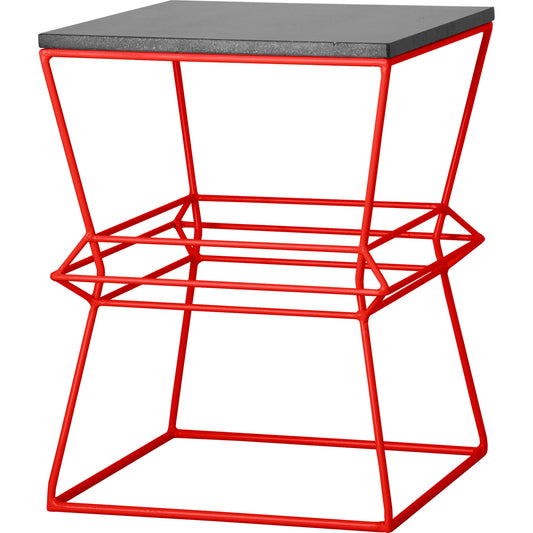 Vector Metal Stool by Emissary USA in red. Made from unique in a modern style.
