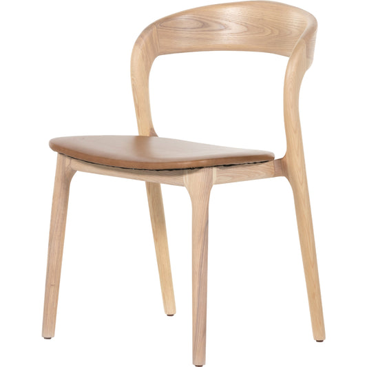 Amare Dining Chair by Four Hands. Made from top grain leather, solid ash in a modern style.