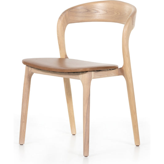 Amare Dining Chair by Four Hands. Made from top grain leather, solid ash in a modern style.