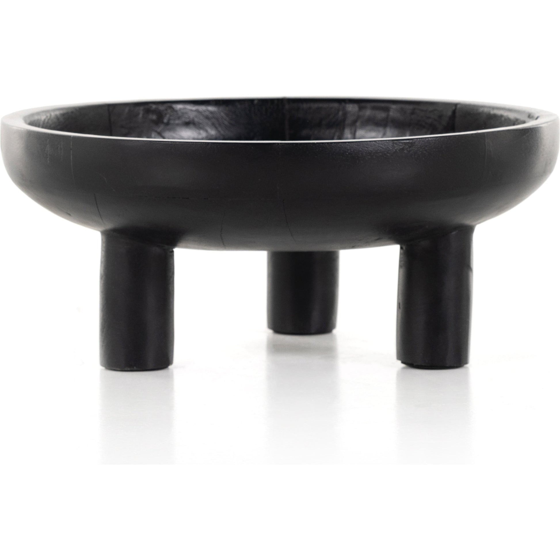 Rune Bowls by Four Hands in flint black. Made from solid mango in a modern style.