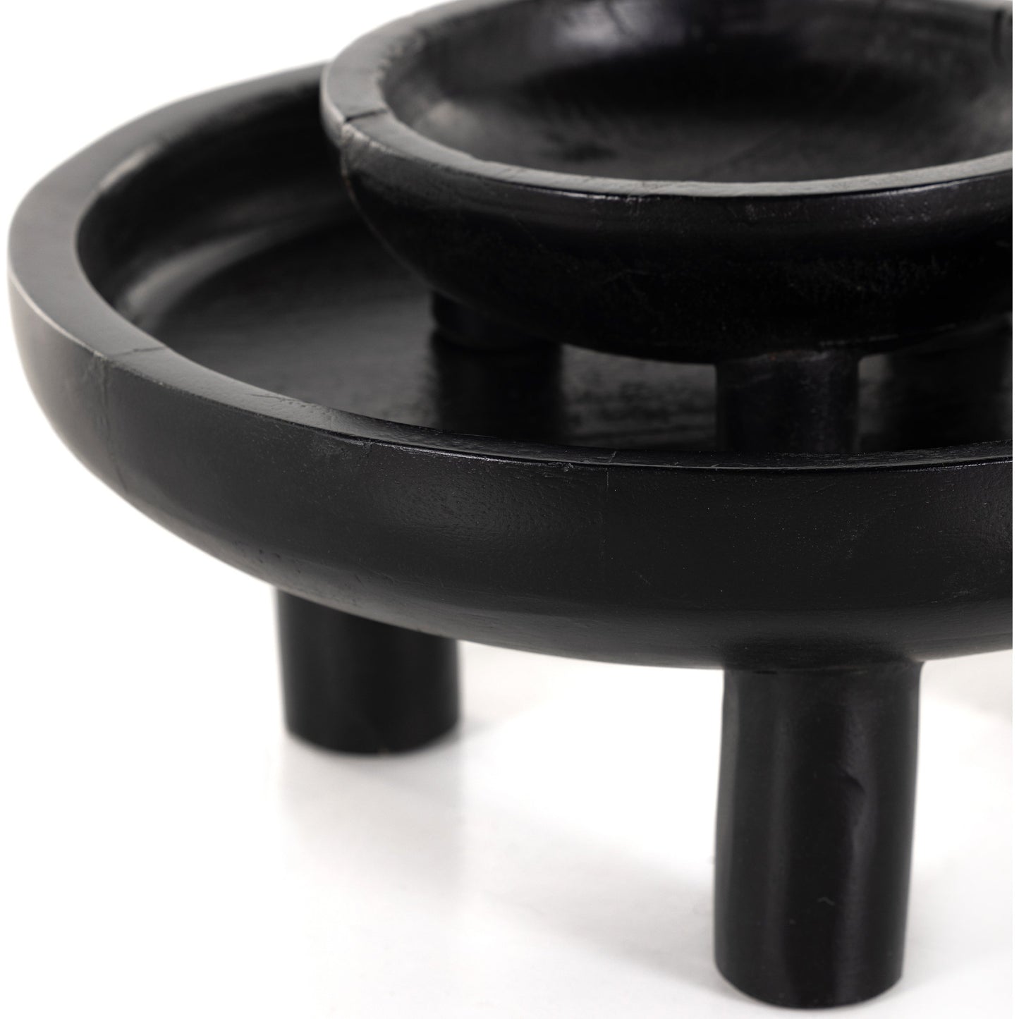 006 SI-1902819 | Additional Silo | Rune Bowls by Four Hands in flint black. Made from solid mango in a modern style.