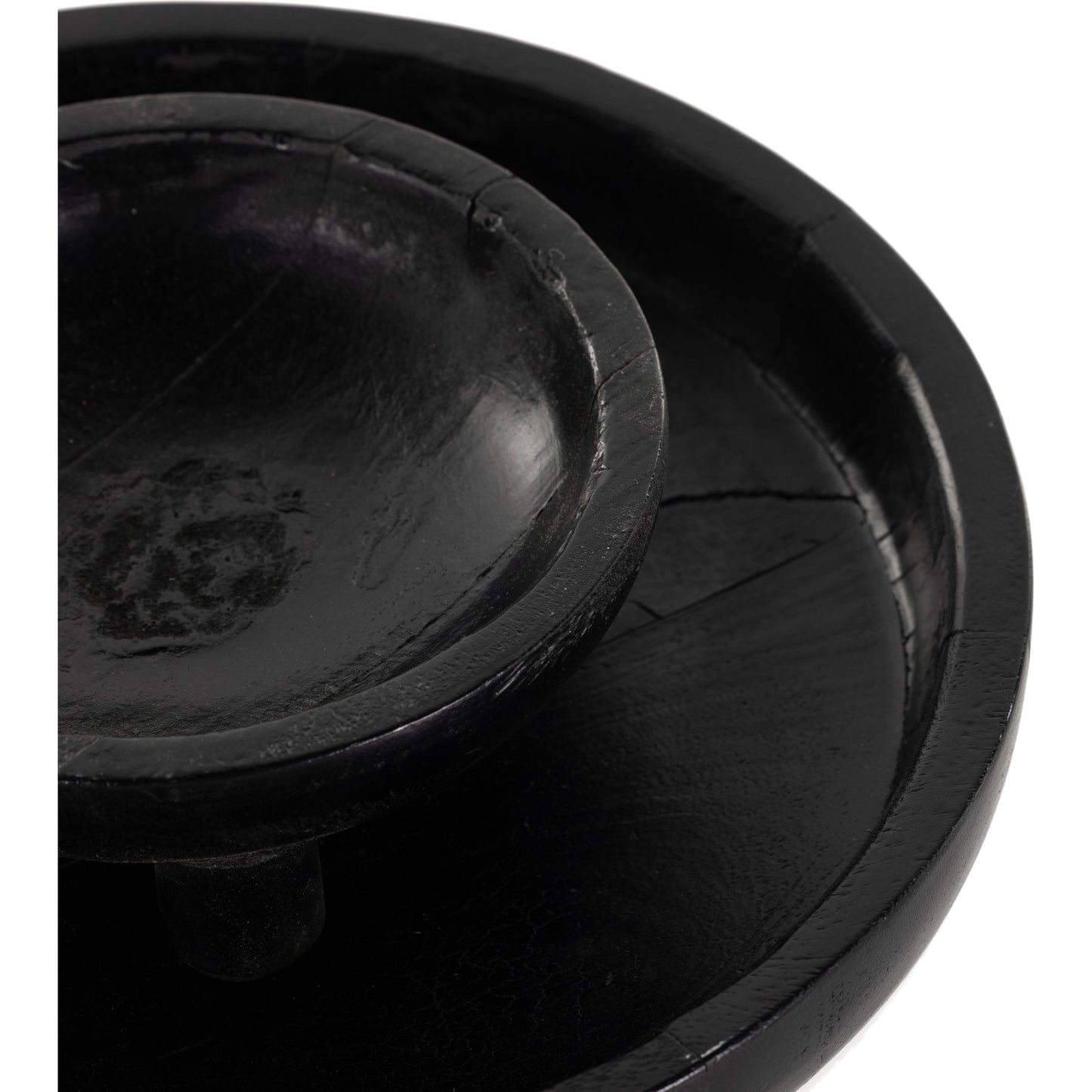 007 SI-1902819 | Additional Silo | Rune Bowls by Four Hands in flint black. Made from solid mango in a modern style.