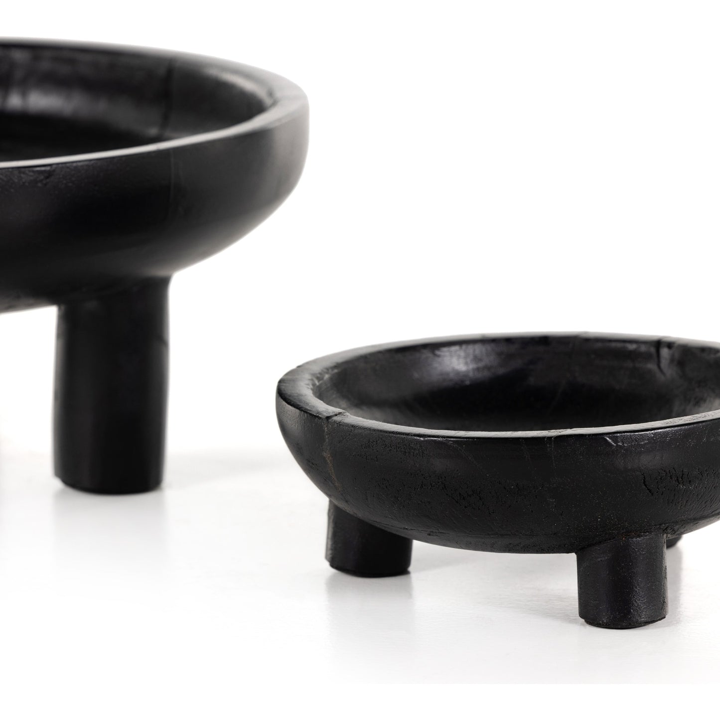 008 SI-1902819 | Additional Silo | Rune Bowls by Four Hands in flint black. Made from solid mango in a modern style.