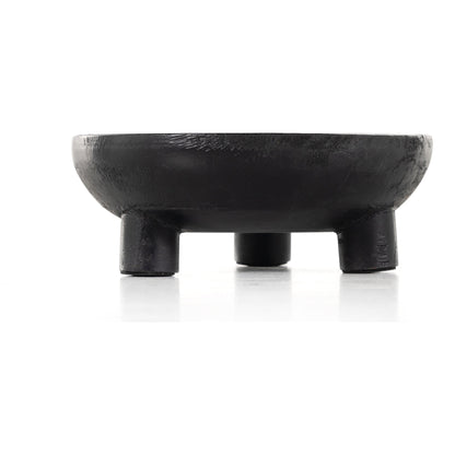 Rune Bowls by Four Hands in flint black. Made from solid mango in a modern style.