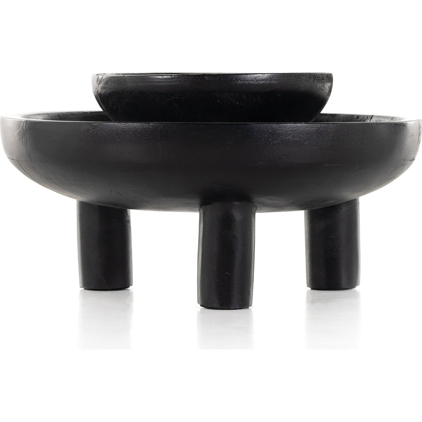 010 SI-1902819 | Additional Silo | Rune Bowls by Four Hands in flint black. Made from solid mango in a modern style.