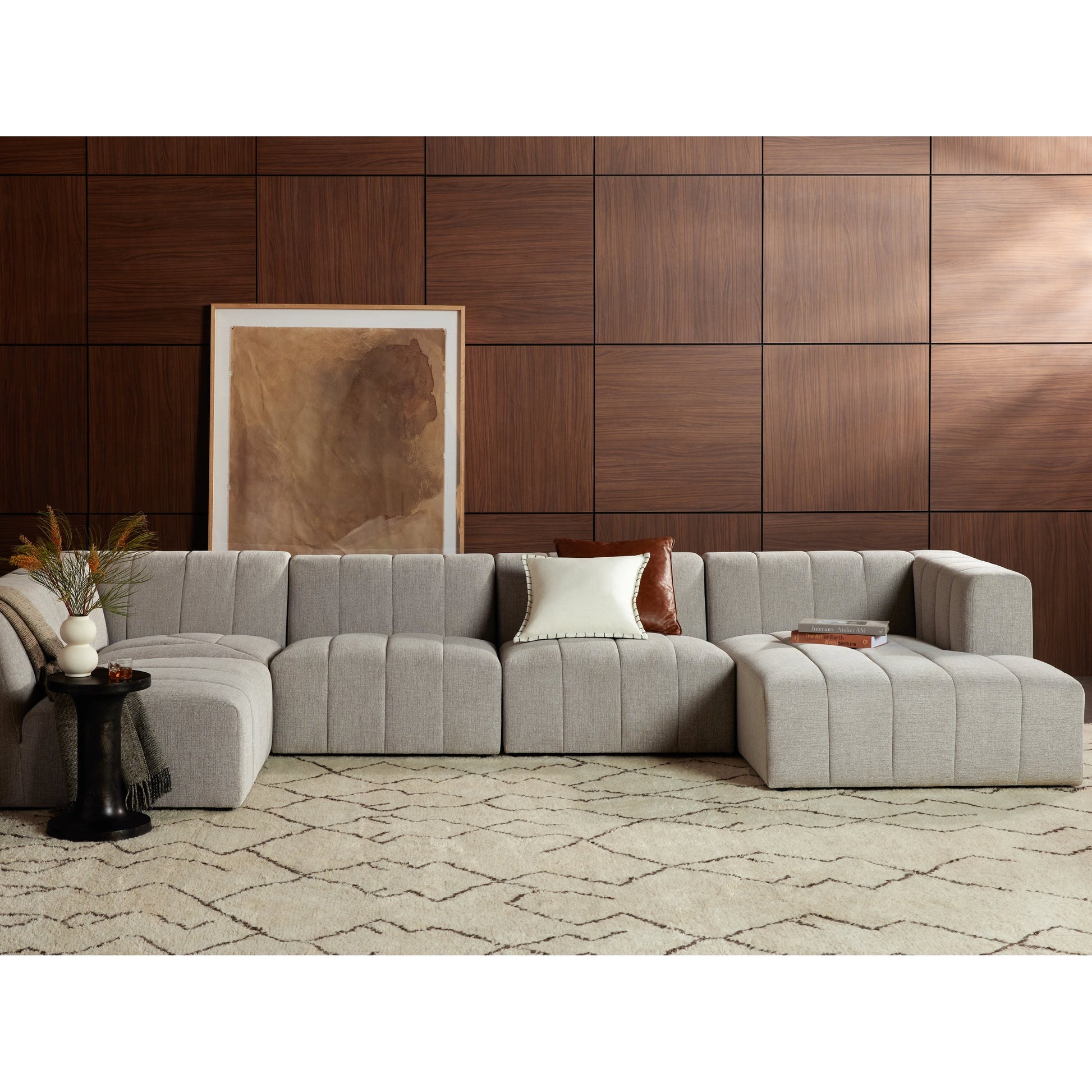 Langham Channeled 5-Piece Sectional by Four Hands. Made from unique in a modern style.