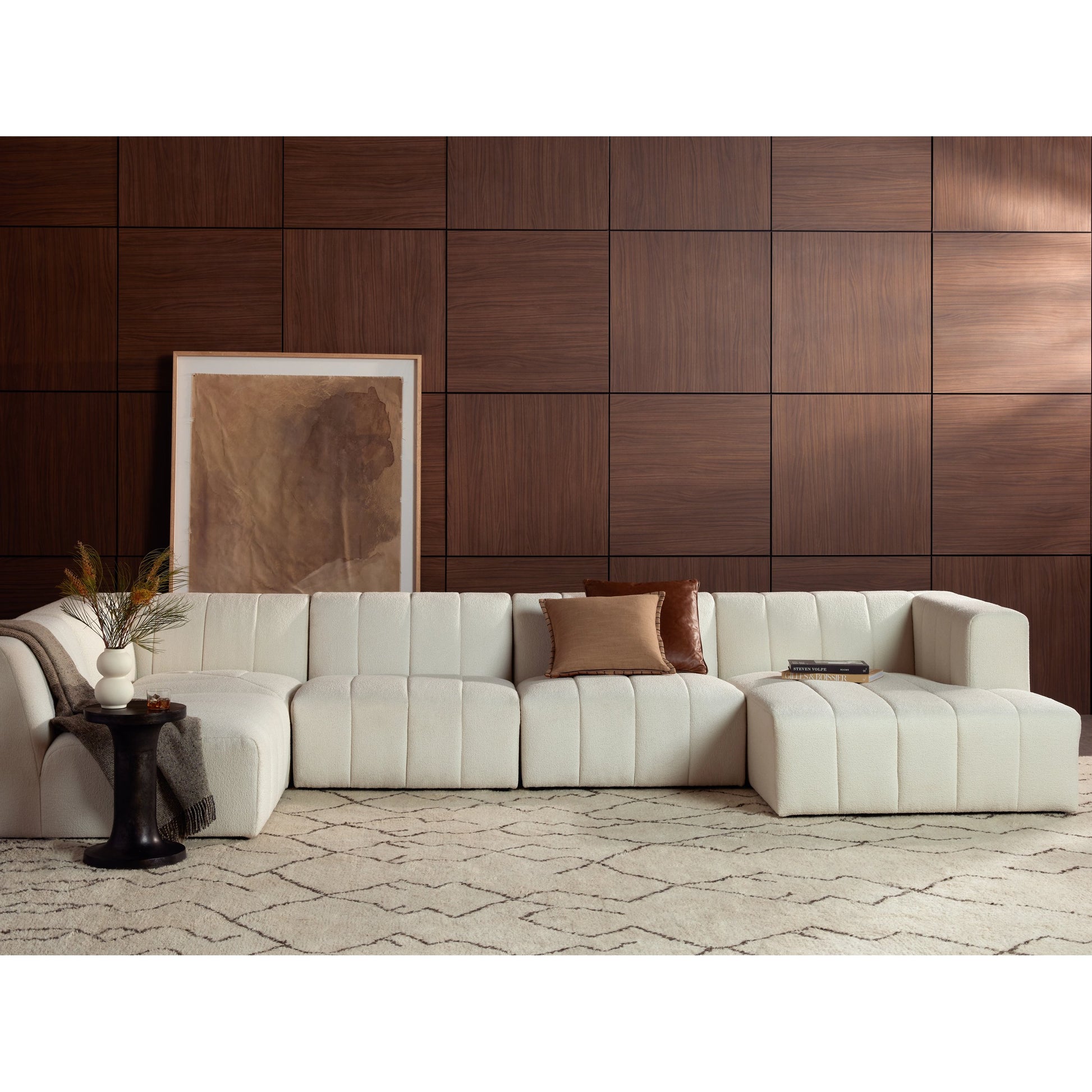 Langham Channeled 5-Piece Sectional by Four Hands. Made from unique in a modern style.