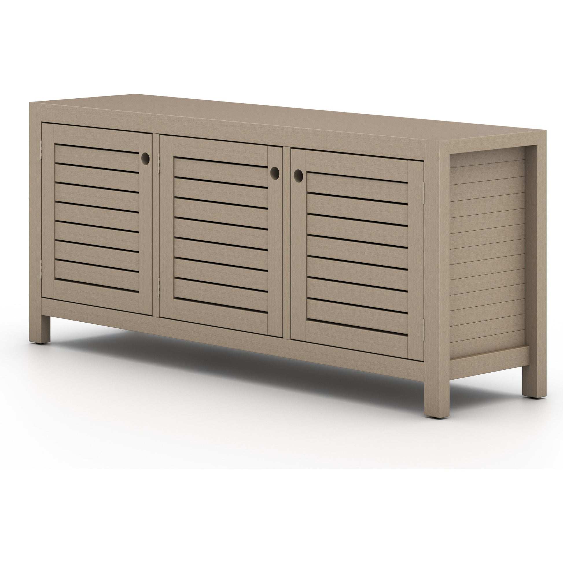 Sonoma Outdoor Sideboard by Four Hands. Made from solid fsc®-certified teak in a modern style.