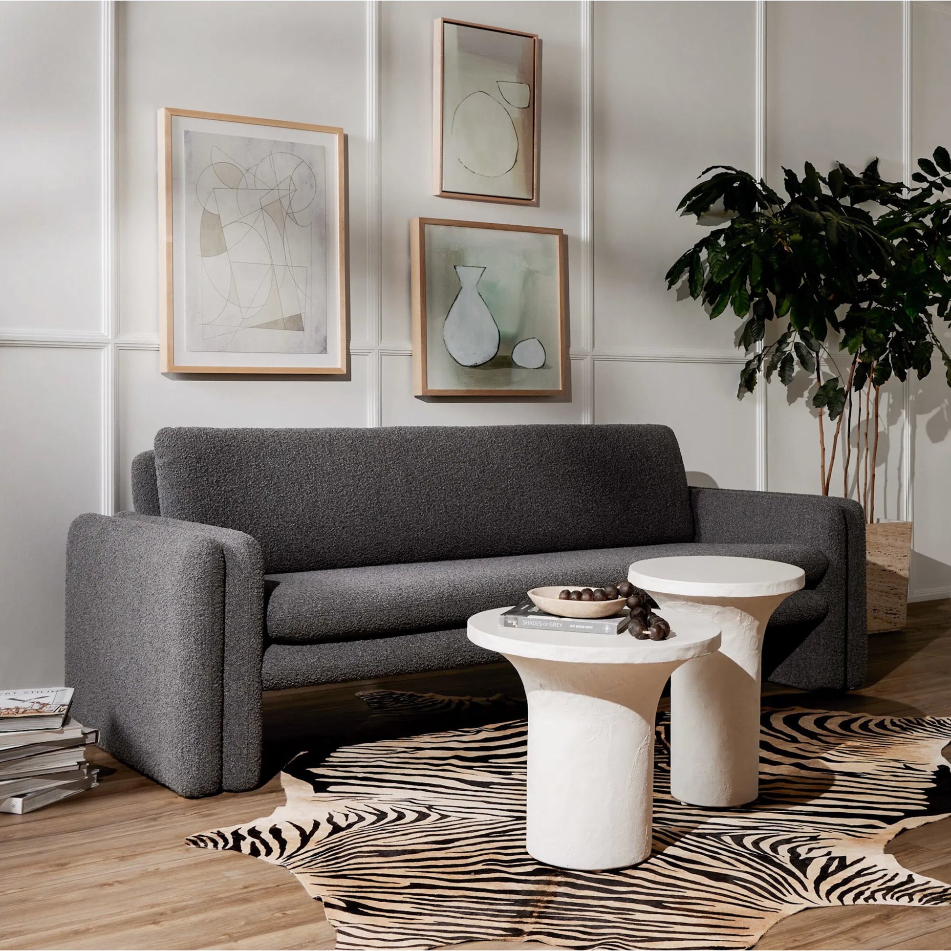 Zebra Hide Rug by Four Hands in zebra hair on hide. Made from hair on hide in a unique style.