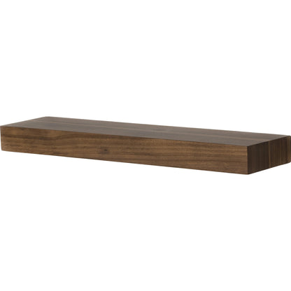 Cain Floating Shelf by Four Hands in gold guanacaste. Made from thick guanacaste veneer in a transitional style.