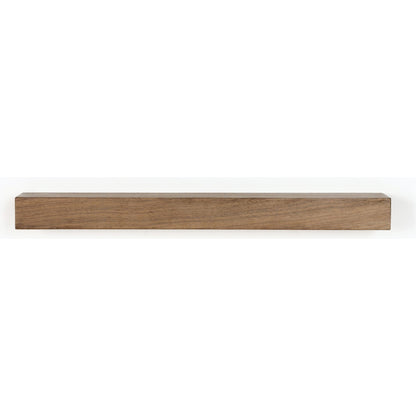 Cain Floating Shelf by Four Hands in gold guanacaste. Made from thick guanacaste veneer in a transitional style.