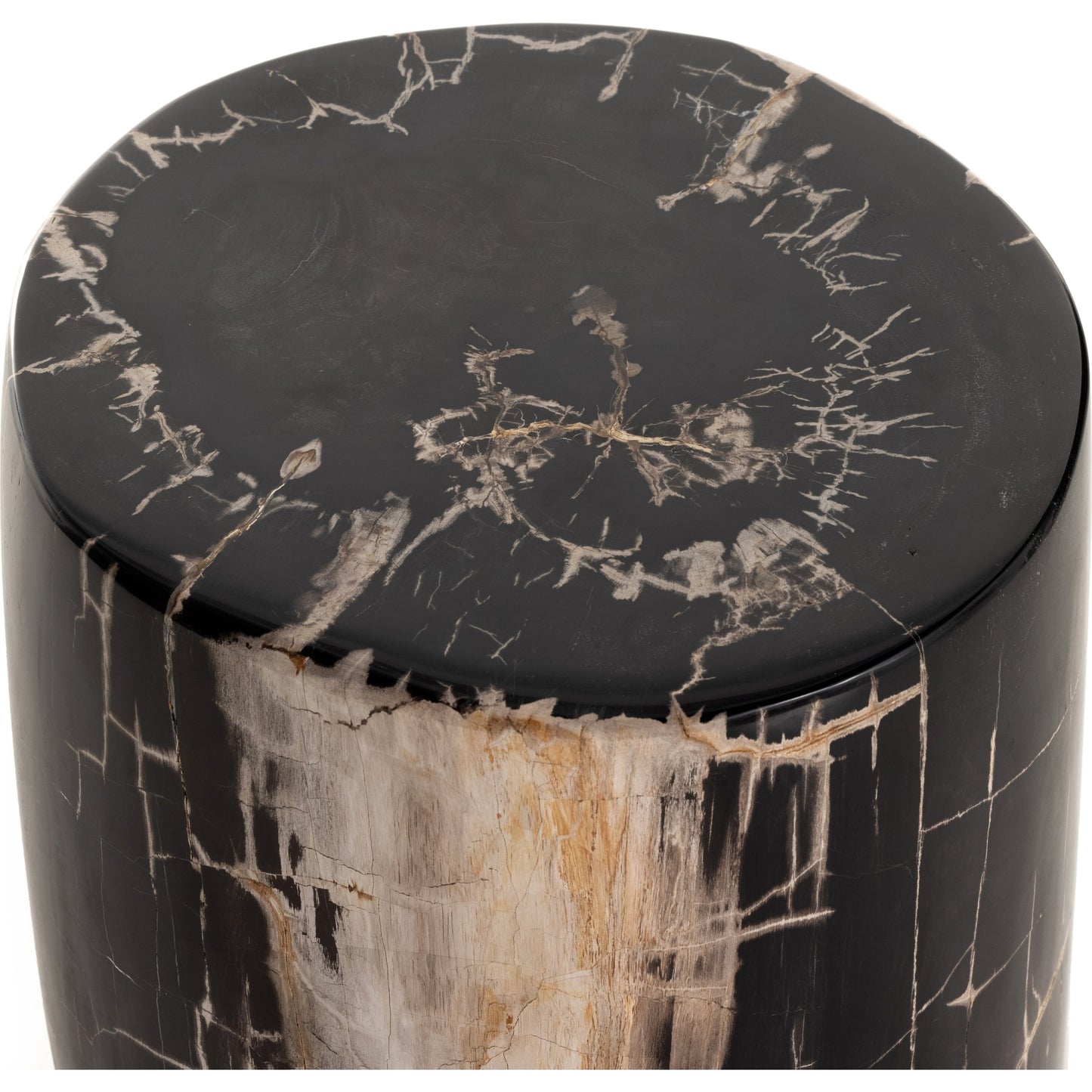 006 SI-1799197 | Additional Silo | Kos End Table by Four Hands. Made from petrified wood in a modern style.