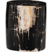 Kos End Table by Four Hands. Made from petrified wood in a modern style.