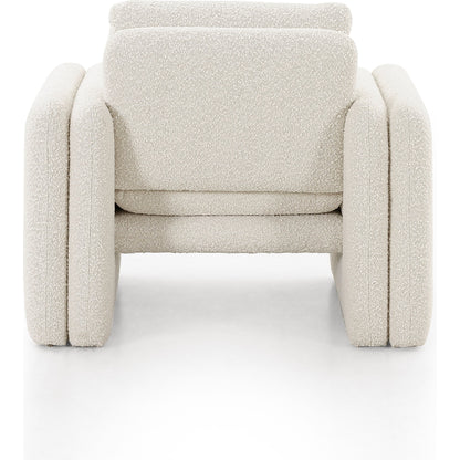 Kimora Chair by Four Hands in knoll natural. Made from 95% polyester, 5% acrylic, poplar plywood, 100% polyester in a modern style.