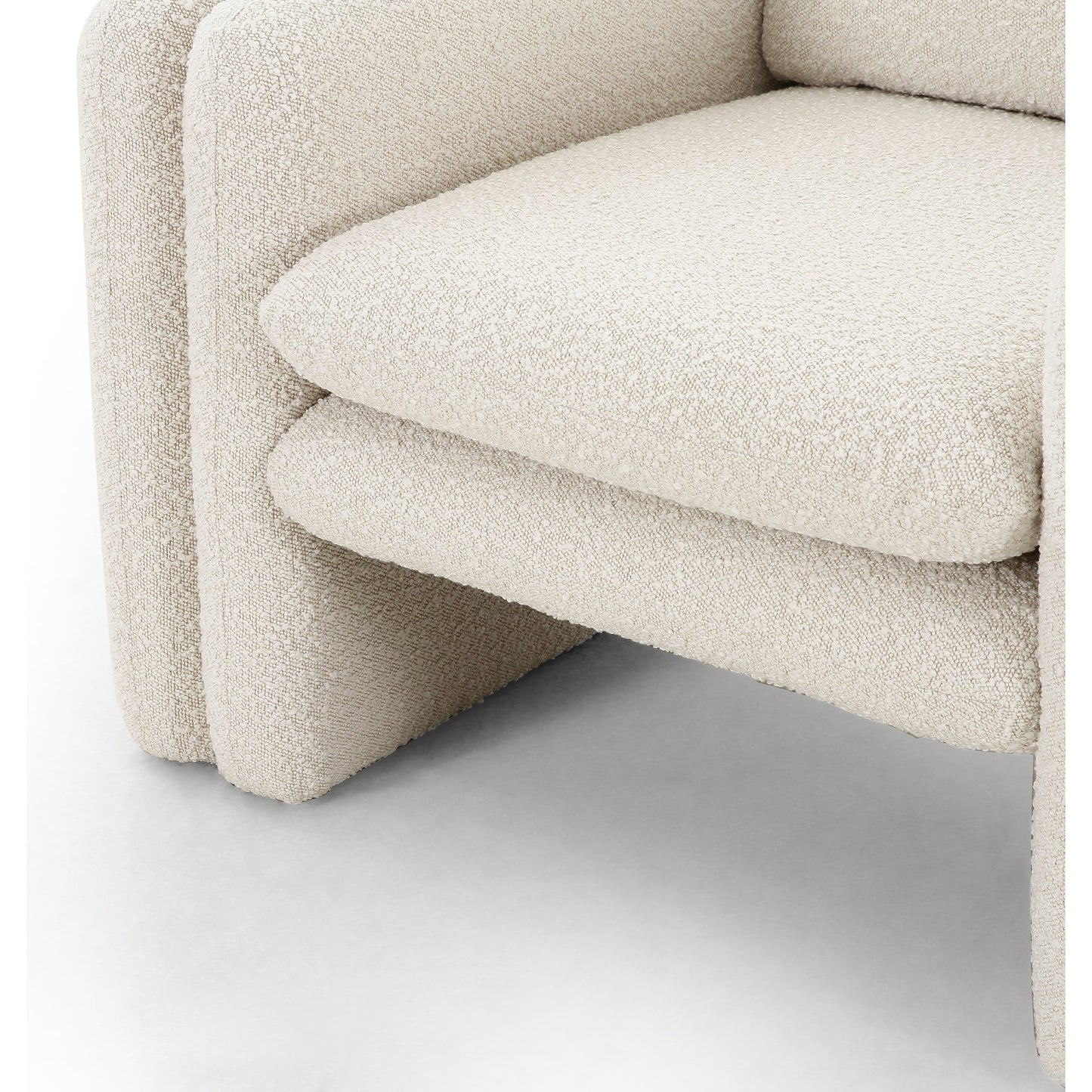 006 SI-1902382 | Additional Silo | Kimora Chair by Four Hands in knoll natural. Made from 95% polyester, 5% acrylic, poplar plywood, 100% polyester in a modern style.