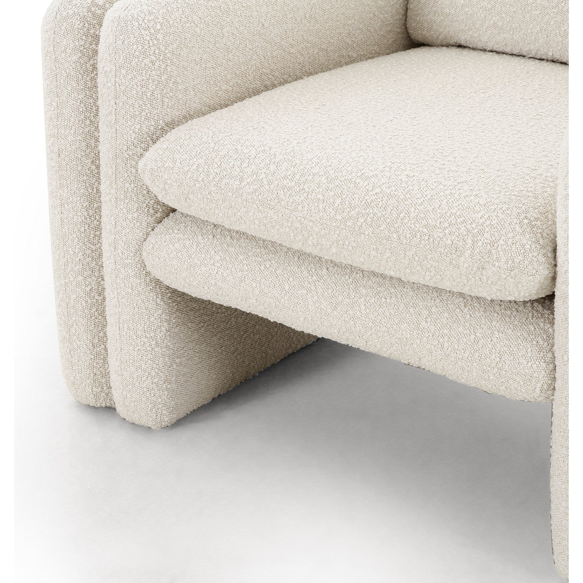 Kimora Chair by Four Hands in knoll natural. Made from 95% polyester, 5% acrylic, poplar plywood, 100% polyester in a modern style.