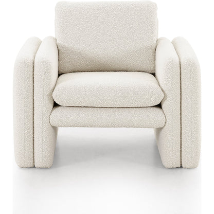 Kimora Chair by Four Hands in knoll natural. Made from 95% polyester, 5% acrylic, poplar plywood, 100% polyester in a modern style.