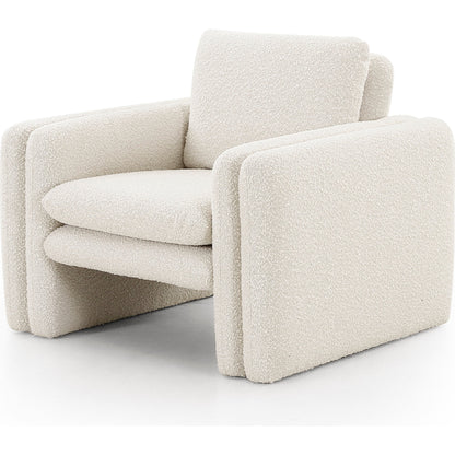 Kimora Chair by Four Hands in knoll natural. Made from 95% polyester, 5% acrylic, poplar plywood, 100% polyester in a modern style.