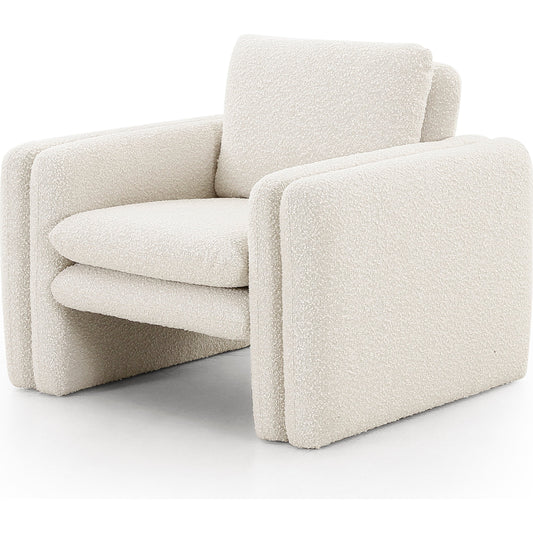 Kimora Chair by Four Hands in knoll natural. Made from 95% polyester, 5% acrylic, poplar plywood, 100% polyester in a modern style.
