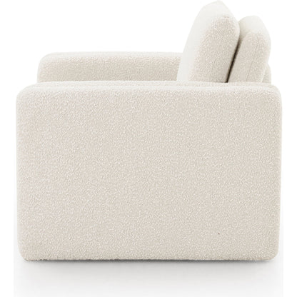 Kimora Chair by Four Hands in knoll natural. Made from 95% polyester, 5% acrylic, poplar plywood, 100% polyester in a modern style.