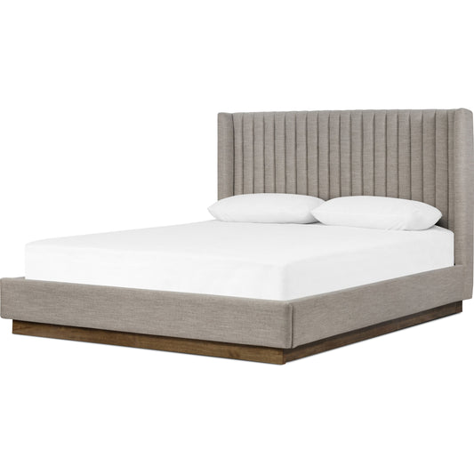 Montgomery Bed by Four Hands in weathered sepia. Made from unique in a transitional style.