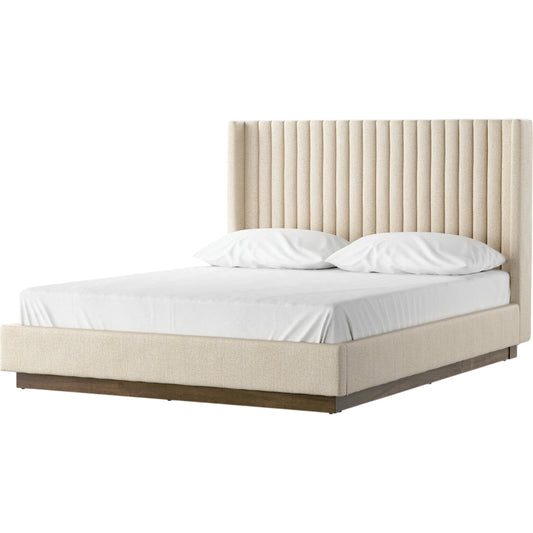 Montgomery Bed by Four Hands in weathered sepia. Made from unique in a transitional style.