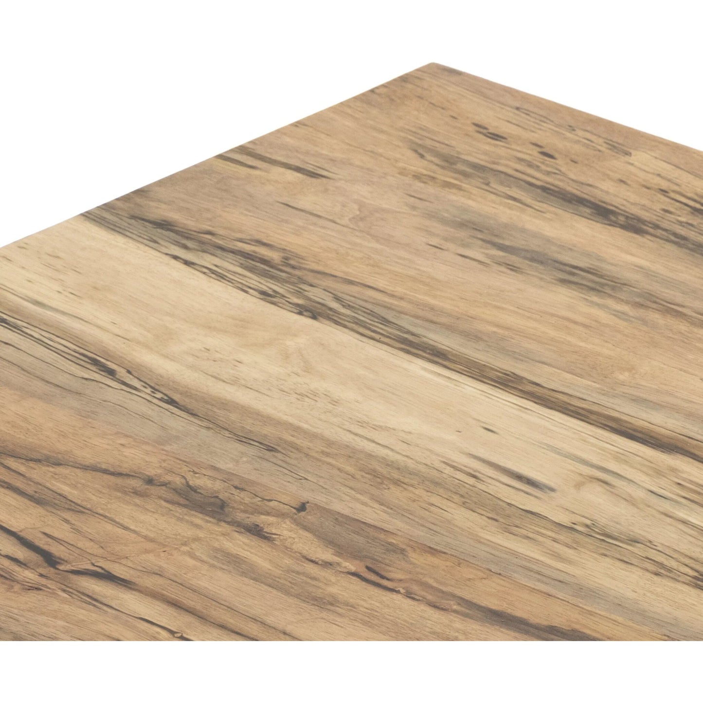 008 SI-2635307 | Closeup | Hudson Rectangle Coffee Table by Four Hands in spalted primavera, black pine. Made from thick primavera veneer, solid pine in a unique style.