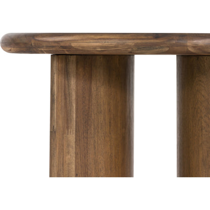 Paden End Table by Four Hands. Made from thin acacia veneer, engineered hardwood in a modern style.